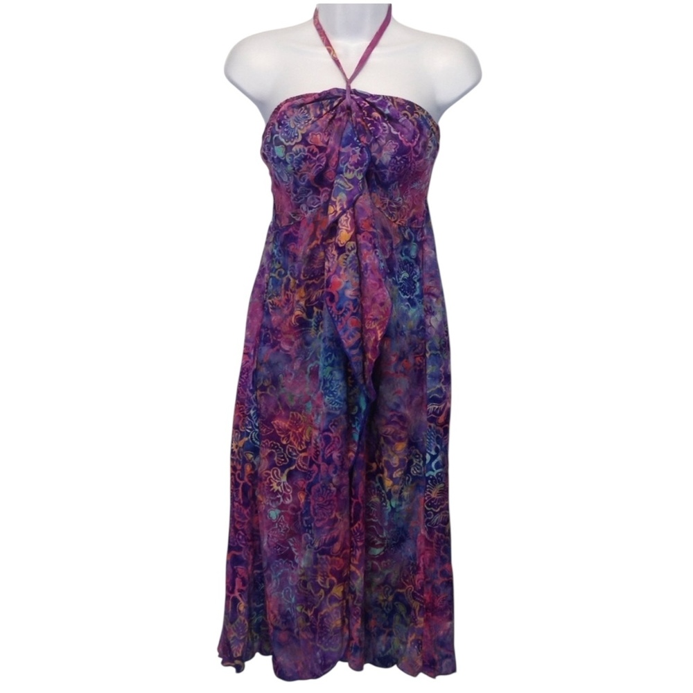 NWOT HulaHula Hawaii Batik CoverUp Elastic Dress
